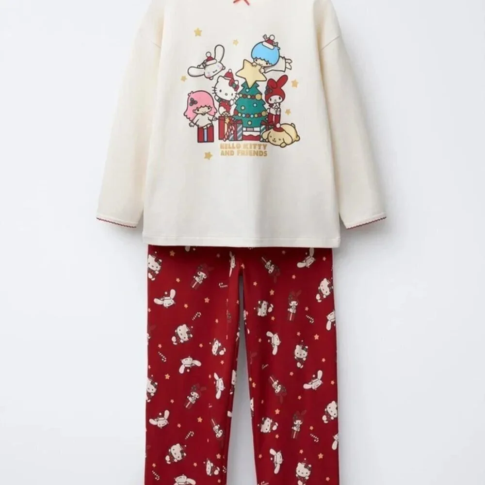 NWT Zara X Sanrio Hello Kitty & Friends 2pc Lounge / Pajama Set 4-5 Yrs Old
